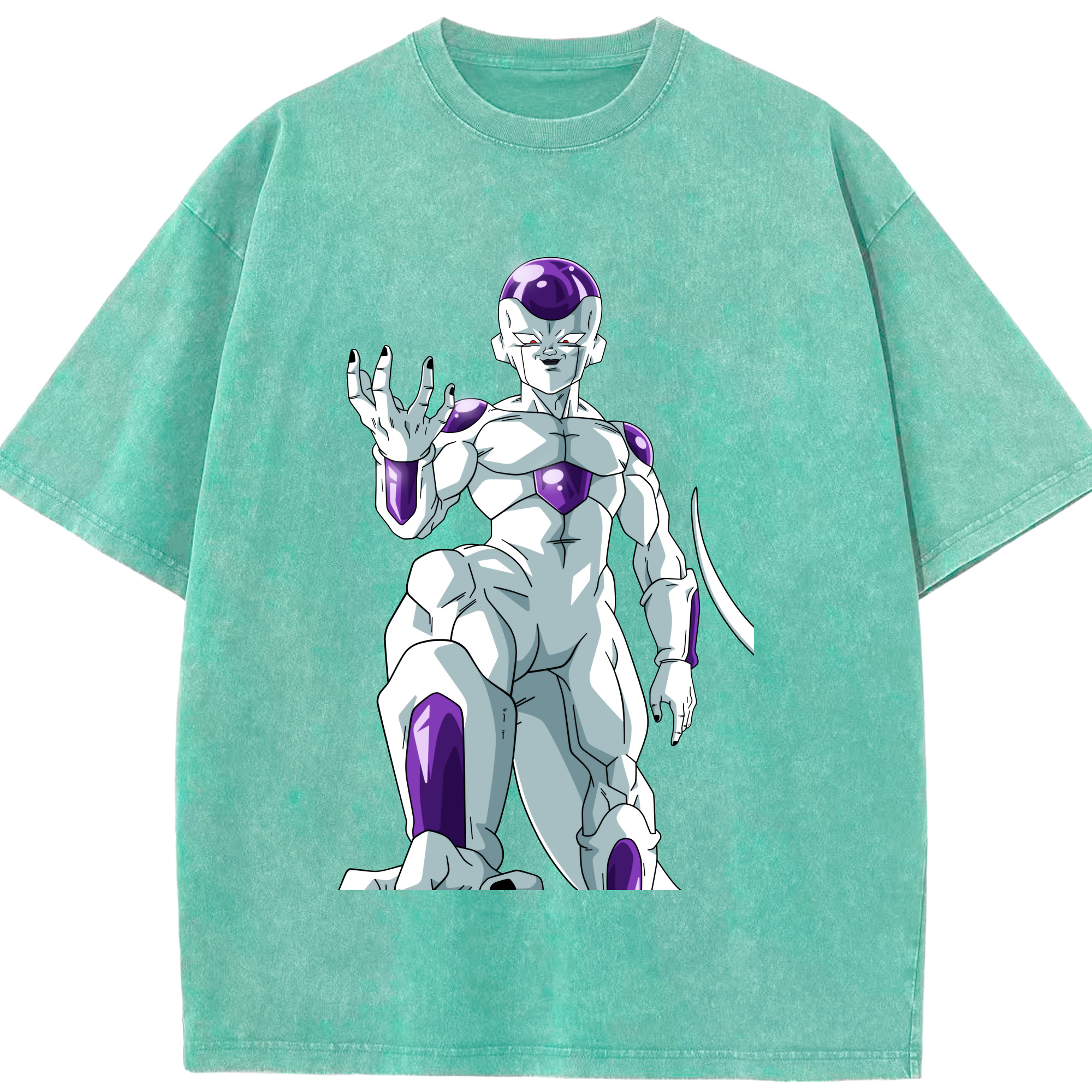 （画像用） ドラゴンボール フリーザ DRAGON BALL Frieza 綿100% ヴィンテージ風 半袖Tシャツ（フロントプリント）